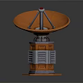 Modern Electronic Device Featuring Disc Shaped Top Red Dot And Tripod Base Structure