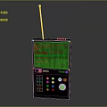 Black Classic Radio with Telescopic Antenna Display Screen Control Buttons and FM AM Reception