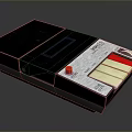 Vintage Computer Tape Drive Device With BASICODE Label Red Button And Retro Design