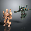 Mech Warrior Mech Soldier Machine Battlearm Mechanical Battlearm Machine Fighter Robot 3d model