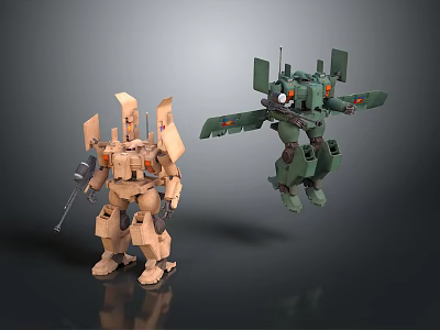 Mech Warrior Mech Soldier Machine Battlearm Mechanical Battlearm Machine Fighter Robot 3d model