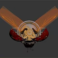 modern machinery insect mechanical ladybug machine insect ladybug 3d model