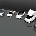Modern Car Models Featuring Sedans Trucks And Futuristic Design Elements 3d model