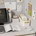 Desktop Decorative Ornament Set With Storage Box Wall Art Calendar And Stationery