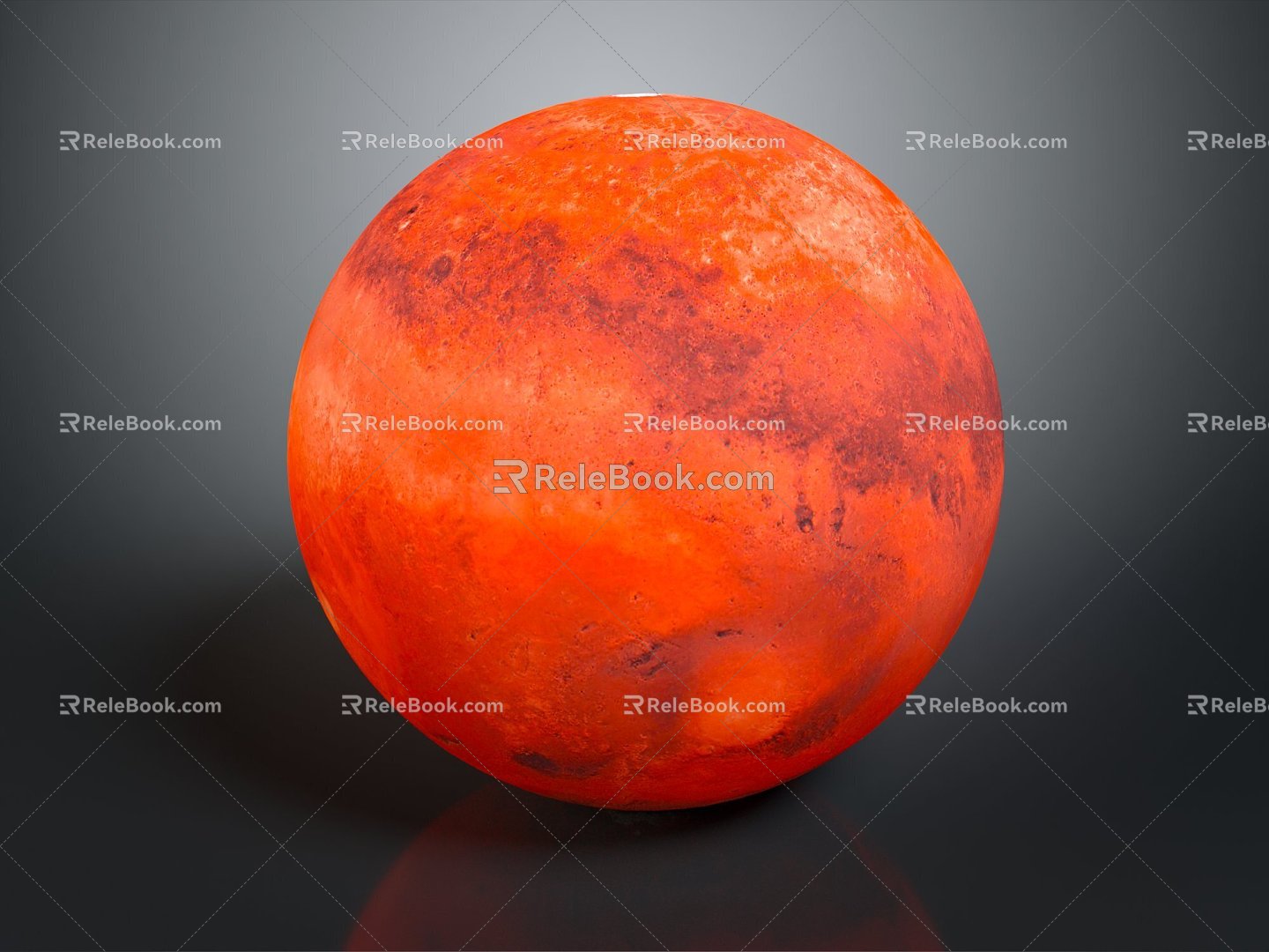 Planetary Geometry of Modern Mars Planet 3d model