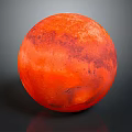 Planetary Geometry of Modern Mars Planet 3d model