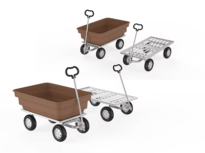Hardware tools trolley 3d model