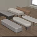 Modern Fabric Sofa Benches With Multiple Colors And Simple Design For Indoor Wooden Floor