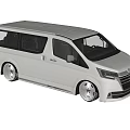 White Modern Van With Sleek Exterior Design Alloy Wheels And Side Windows