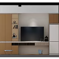 Modern Studio Apartment Interior With Bed Sofa Wooden Desk Artworks And Gray Tones Lighting