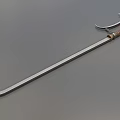 Hook sword curved sword sickle sword long sword long sickle cold weapon low face number low model simple model game sub-era film and television level super realistic 3d model