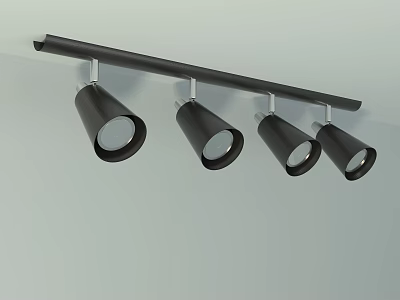 Modern Spotlight Chandelier 3d model