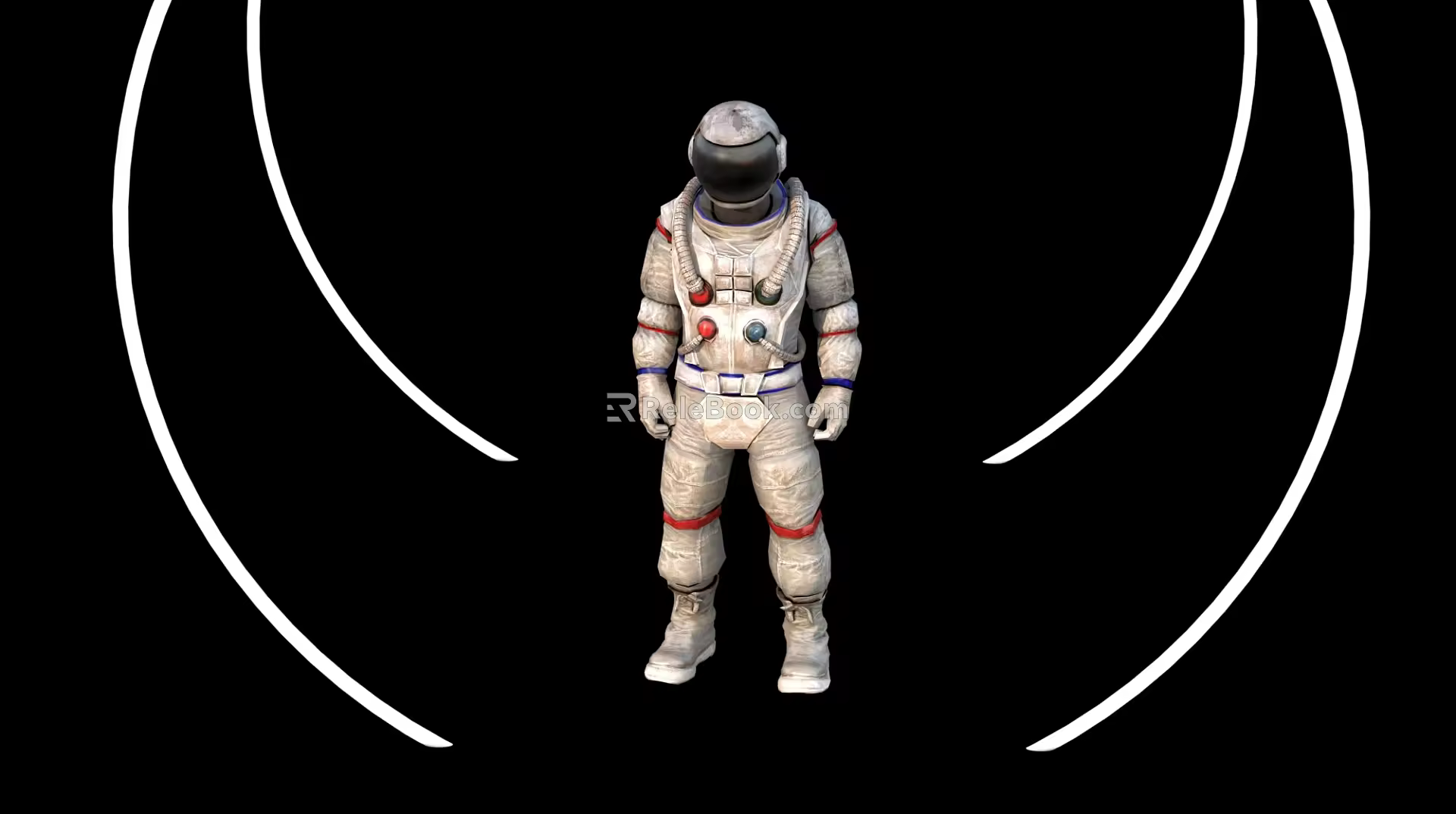 Astronauts in Space 3d model