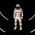 Astronauts in Space 3d model