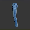 Stylish Slim Fit Blue Jeans With Classic Pockets And Denim Fabric