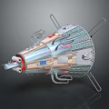 modern return capsule 3d model