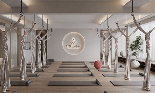 Silent Yoga Room 3d model