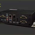 Black Electronic Multi Interface Hub With HDMI USB LAN RS232 VGA Connectivity Ports 3d model