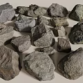 Natural Stone and Wood Collection with Various Textures and Shapes