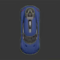 Blue Modern Sports Car With Sleek Aerodynamic Design And Glossy Exterior