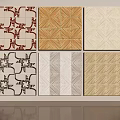Retro Tile Small Tile Seamless Ceramic Mosaic Classic Color Matching Hong Kong Style Retro Chinese Traditional Mosaic Pattern 3d model
