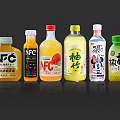 Various Bottled Beverages Featuring NFC Juice Yuzu Mickey Themed And Matcha Drinks