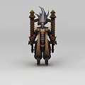 Ornate Inflatable Model With Golden Decorations Long Robe And Pointed Headdress