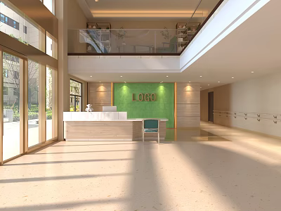 Modern Nursing Home Nursing Home Nursing Home Lobby 3d model