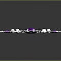 Elegant Fashion Accessory With Large Purple Gemstone Silver Filigree Details And Pearl Accents
