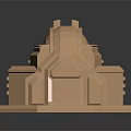 Detailed Golden Commercial Equipment 3D Model With Structured And Curved Design Sections
