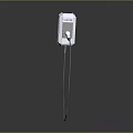 GOVE White Wall Mounted Electric Vehicle Charger With Hanging Charging Cable