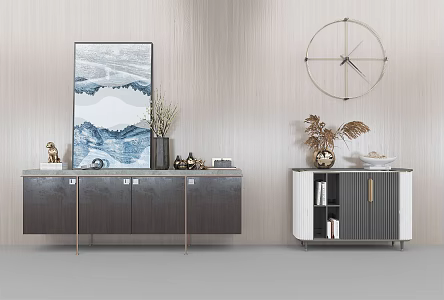 Light Luxury Sideboard 3d model