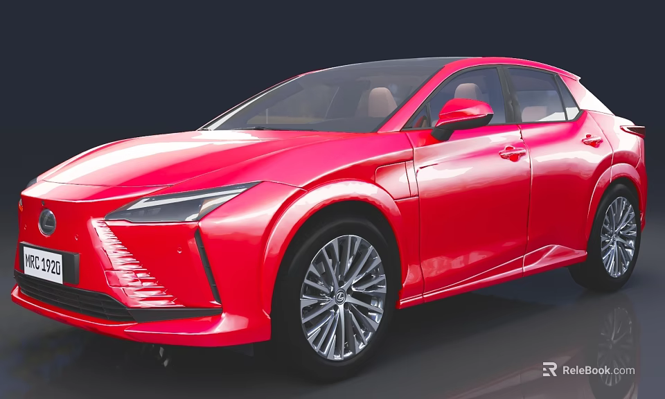 Red Modern Sleek Car With Aerodynamic Body Stylish Grille And Alloy Wheels 3d model 