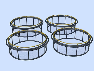 Modern breeding cage 3d model
