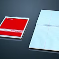 Modern Notebook Book Document 3d model