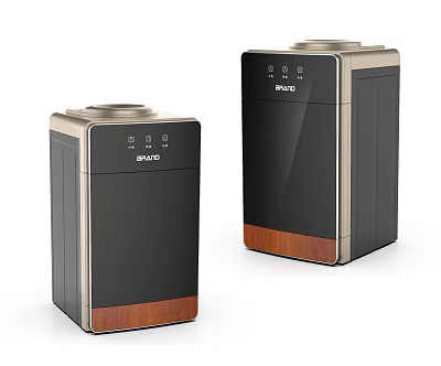 Divo Modern Household Appliances With Black Brown Design And Control Panel 3d model