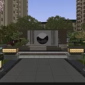 Elegant New Chinese Style Residential Garden Ornaments With Exquisite Scene Wall And Calm Water Features