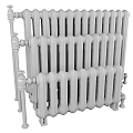 Various Black Cast Iron Radiators with Classic Designs for Home Heating