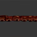 Fresh Raw Pork Ribs With Red Marinated Surface And Juicy Texture 3d model