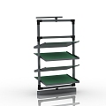 Multi-layer rotating shoe rack 3d model