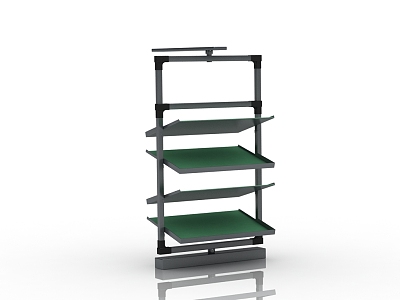 Multi-layer rotating shoe rack 3d model