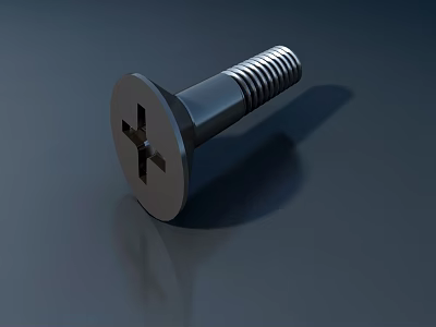 Stainless Steel Cross Head Screw Essential for Sports Equipment Assembly and Fixing 3d model