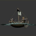 Modern Sailing 3d model