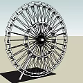 Ferris Wheel Outdoor Amusement Park Entertainment Ride With Steel Structure