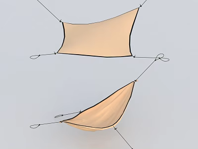 Elegant Modern Floor Lamp With Linen Shade For Home Living Room Decor 3d model