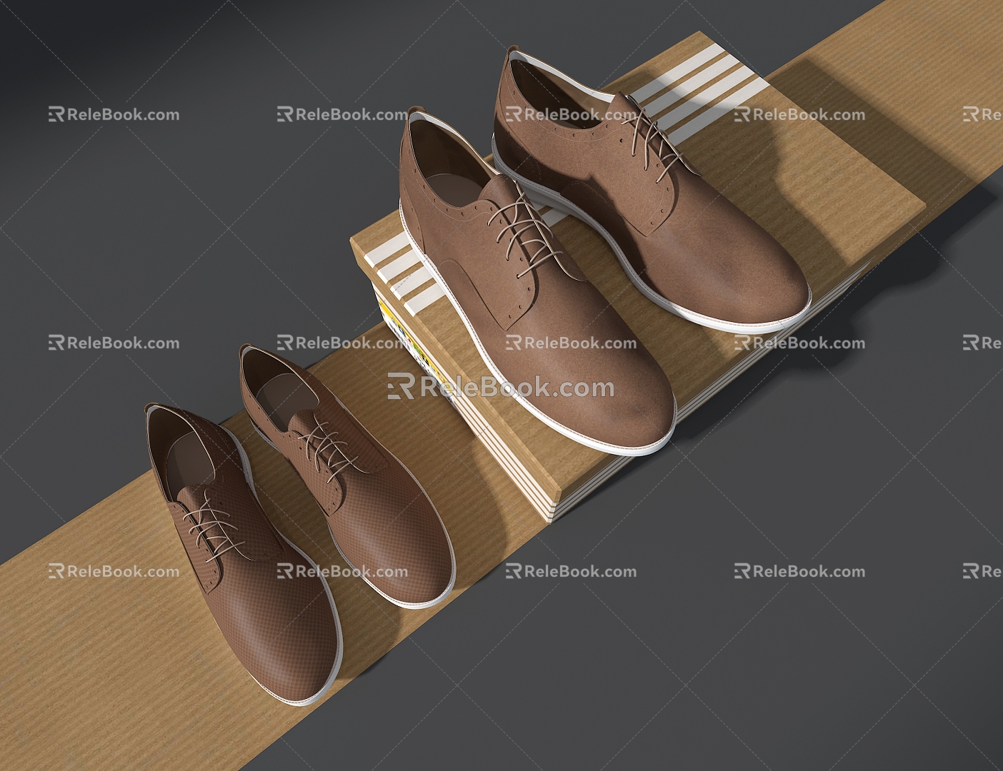 Men's Leather Shoes Casual Shoes 3d model