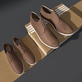 Men's Leather Shoes Casual Shoes 3d model