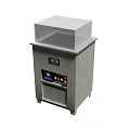 Industrial Equipment with Transparent Lid Control Panel and Gray Body Design