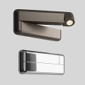 Modern Black Silver Wall Lamp With Sleek Metal Design And LED Light Feature