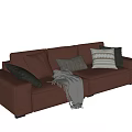 Modern double sofa 3d model